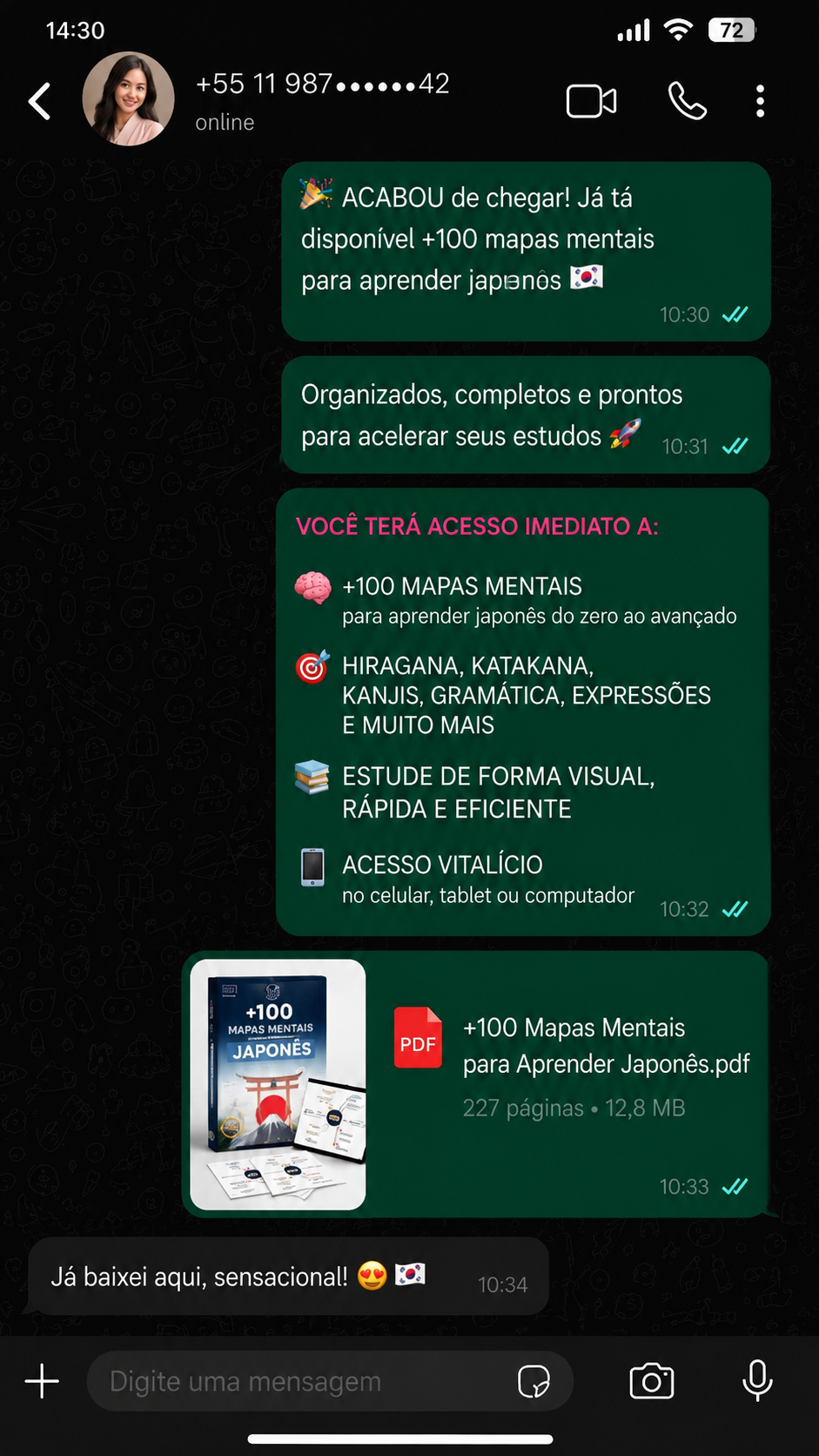 Depoimento via WhatsApp