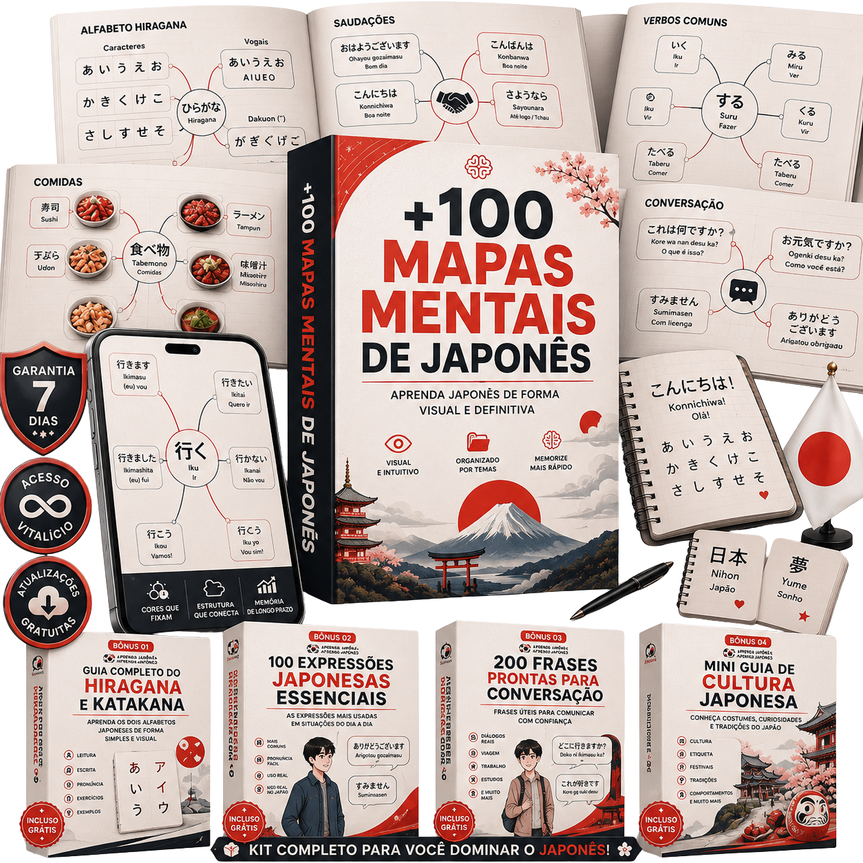 Japonês Descomplicado + 4 bônus